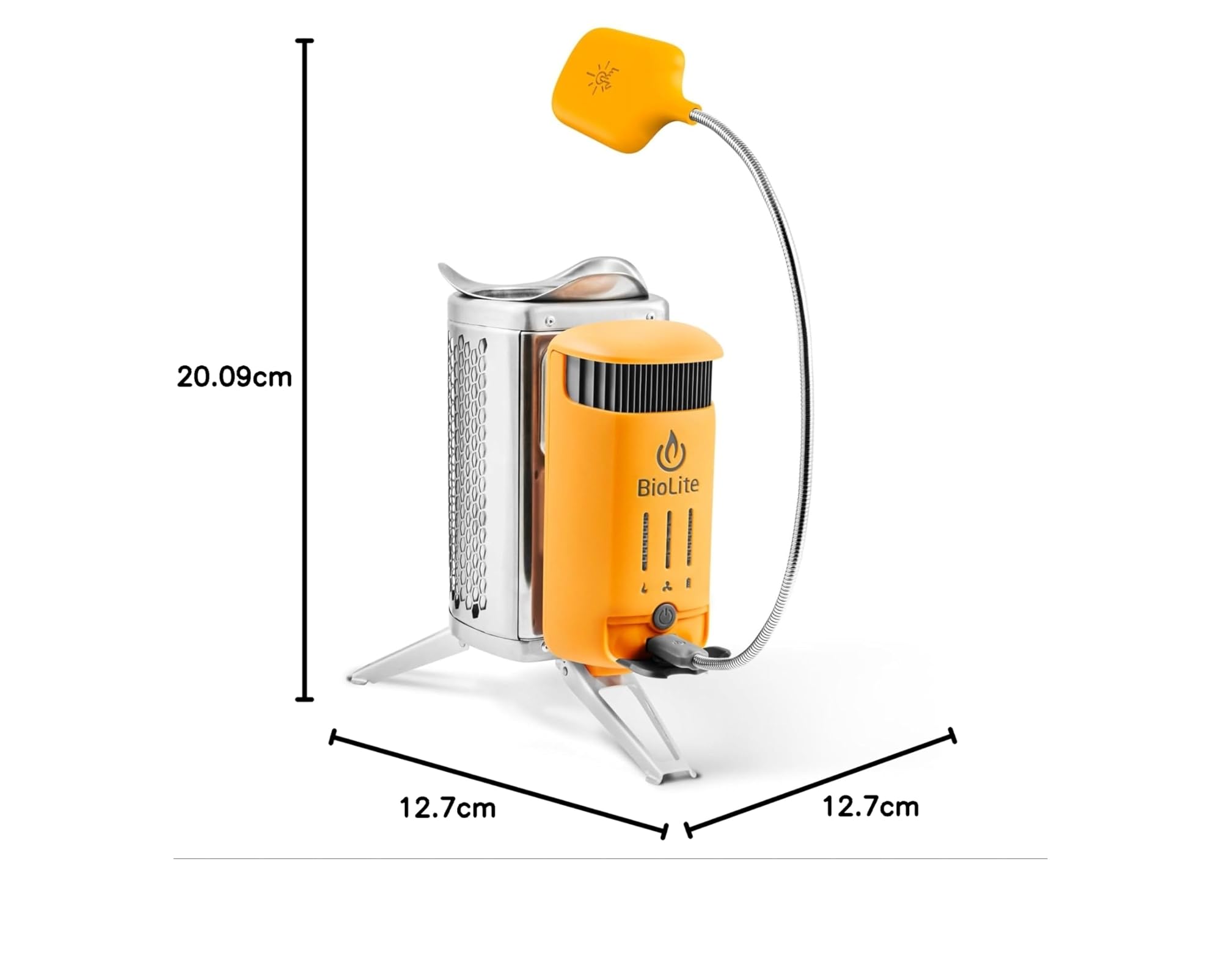 BioLite Campstove Campingkocher mit 2 Holzbrennern, Stromerzeugung und USB-Aufladung
