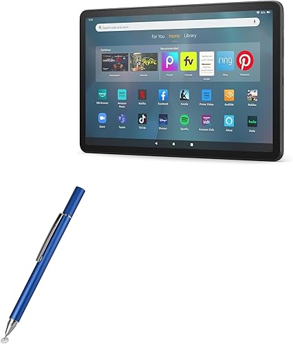 BoxWave Lápiz óptico compatible con Amazon Fire Max 11 (2023, 13ª generación), lápiz capacitivo FineTouch, lápiz capacitivo superpreciso, color azul