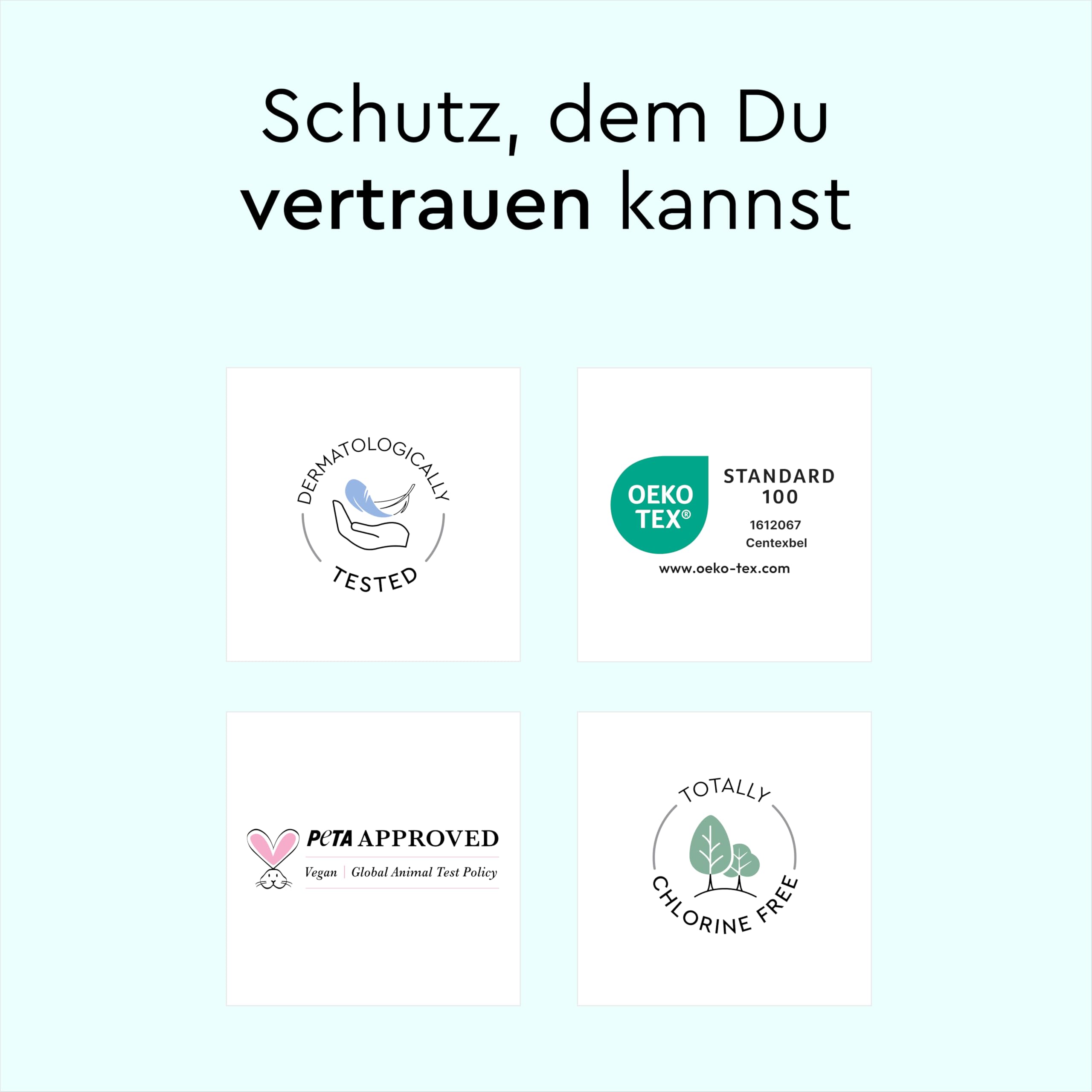 LILLYDOO hautfreundliche Baby Wickelunterlagen 60x 60 cm, 50er Pack (5x10 Stück), Weich, Ohne Parfüme & Lotionen für empfindliche Haut, Dermatologisch getestet