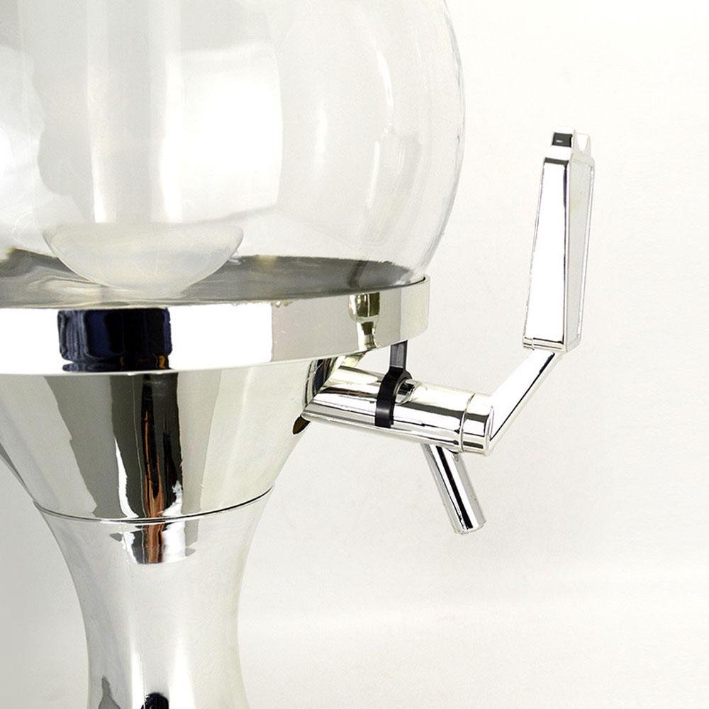Bierturm-Spender, 3,5 l, kühlender Bierspender, BPA-frei, Fußballform, mit Fach für die Eiswürfelform für Getränke, Wein und frische Eiskönigin Giraffe, Tisch für die Party