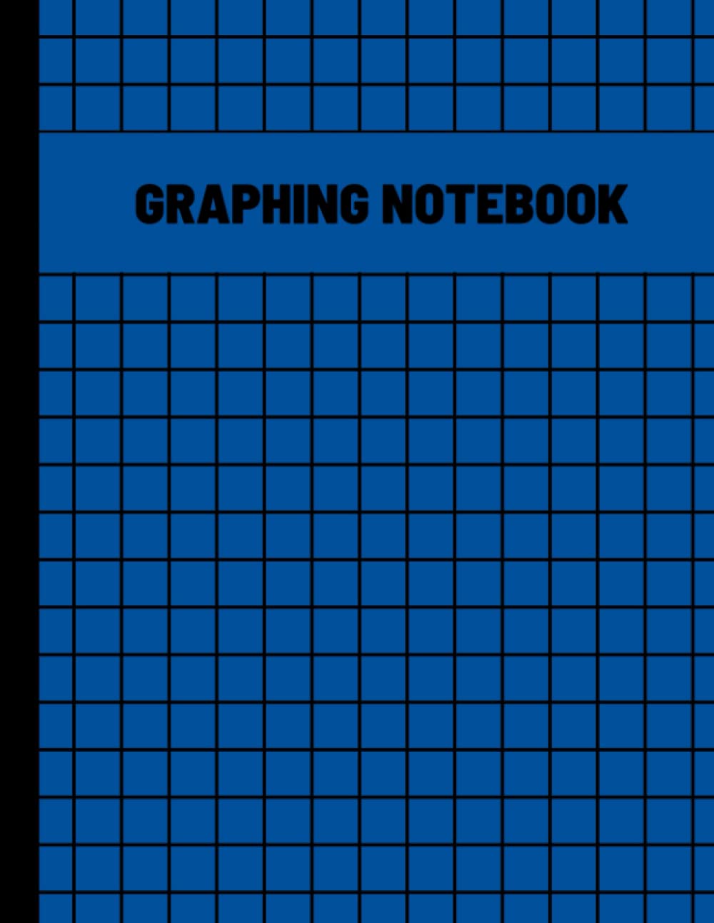 Graphing Notebook: 100 Pages | Grid Paper Notebook | 4x4 Quad Ruled (Large, 8.5 x 11) Blue