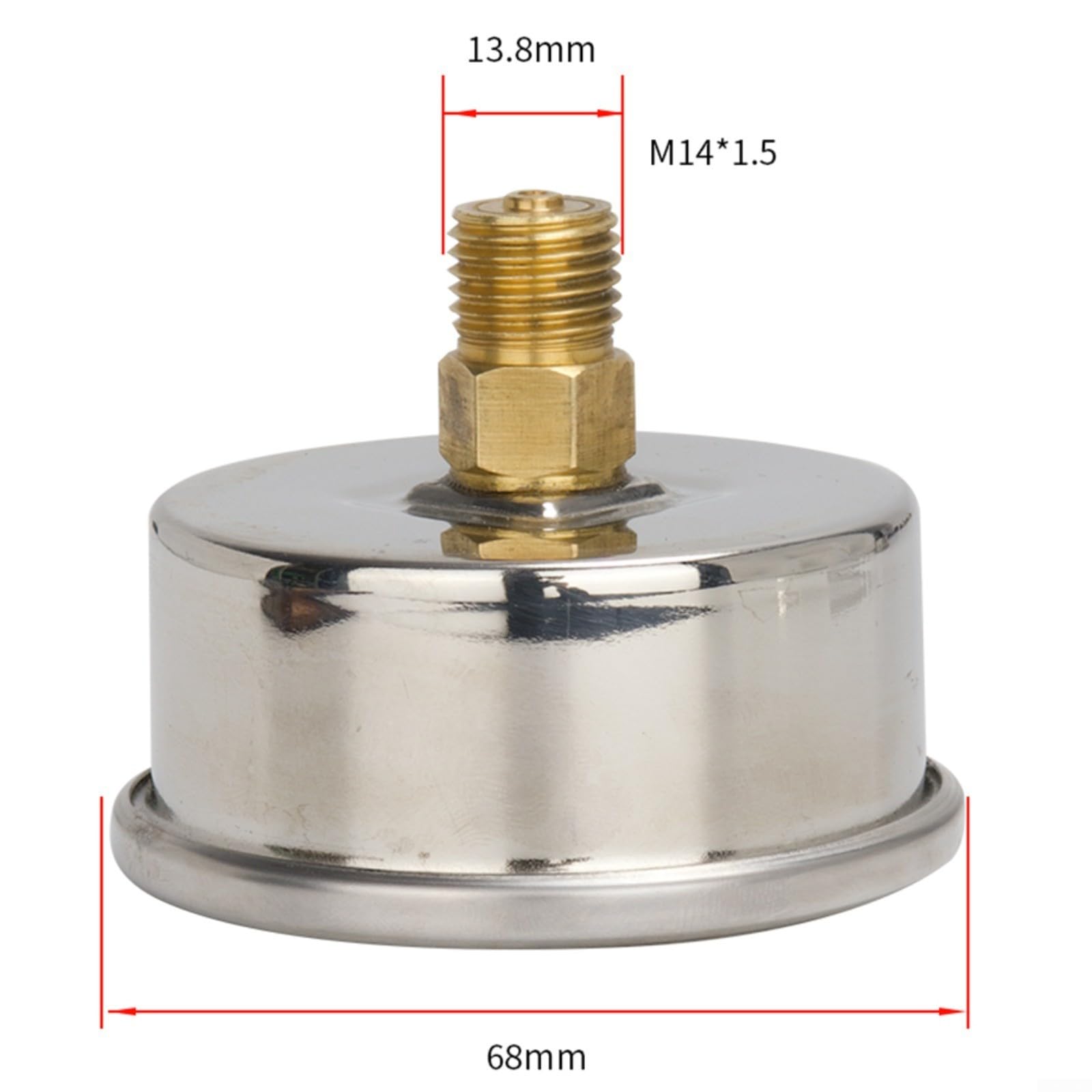 Manómetro para M14 x 1,5 rosca hidrolimpiadora acero inoxidable manómetro 700 bar/10000 psi