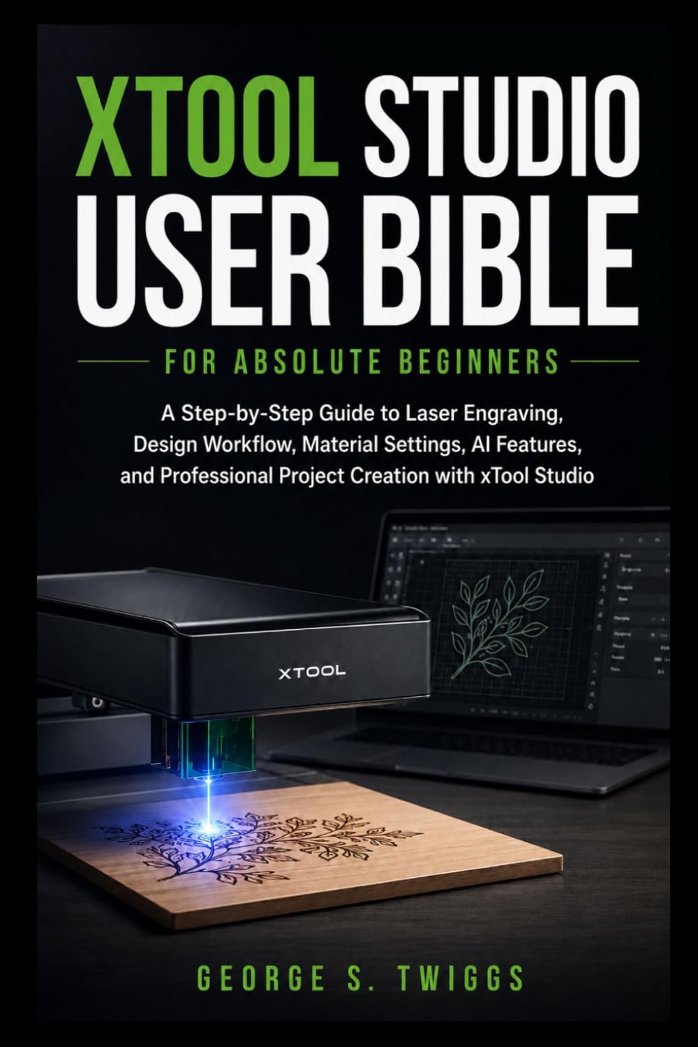 xTool Studio User Bible for Absolute Beginners: A Step-by-Step Guide to Laser Engraving, Design Workflow, Material Settings, AI Features, and Professional Project Creation with xTool Studio