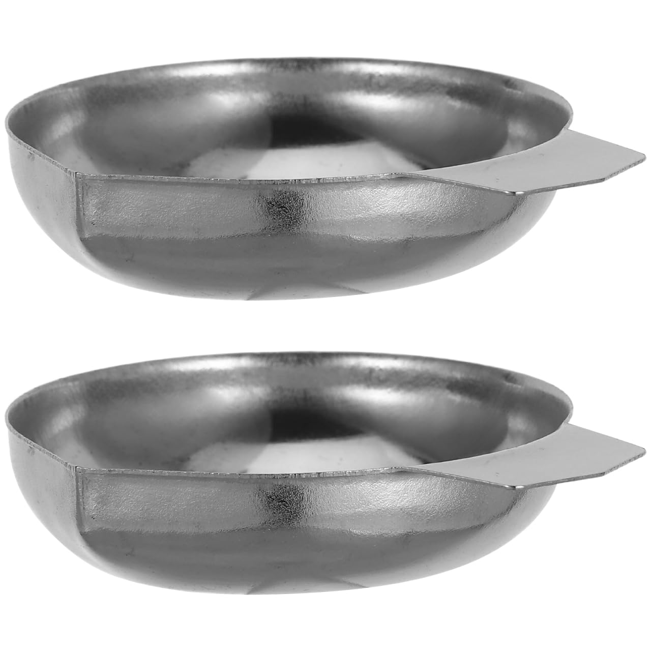 Platos De Pesaje De Acero Inoxidable - 2 Piezas, Mini Bandejas Para Básculas De Joyería Y Cocina