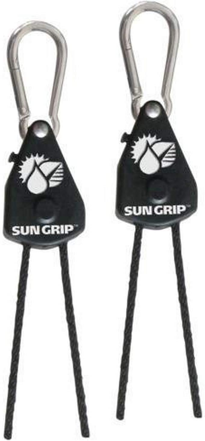 Sun Grip 710123 1/Pair Original Light Hanger, 1/8", Black