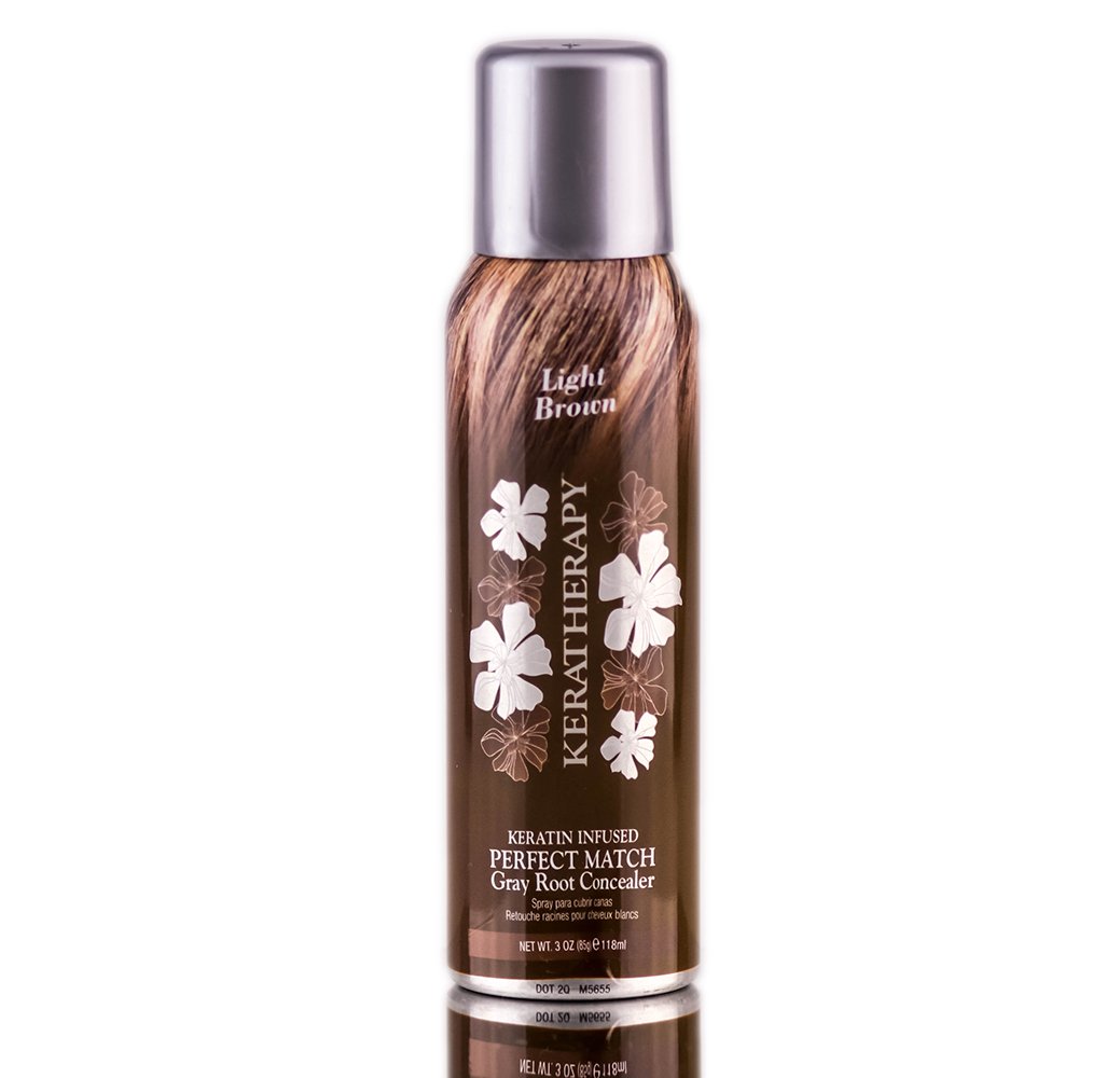 Spray correcteur de racines Perfect Match Châtain clair Keratherapy