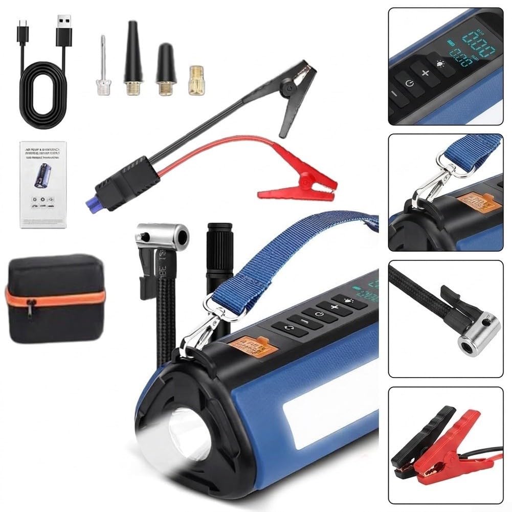 Avviatore Auto 6000mAh con Digitale Avviatore Auto 6000mAh con(10000mah)