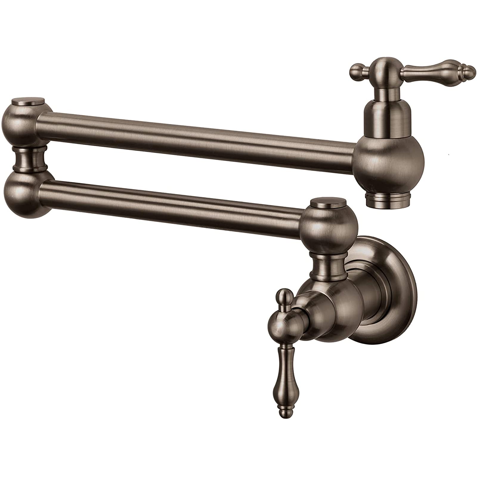 Yjyjy A Wall Mounted Brass Pot Filler Faucet With Double Joint Swing Rms 2 Handles Kitchen Cold Water Faucet