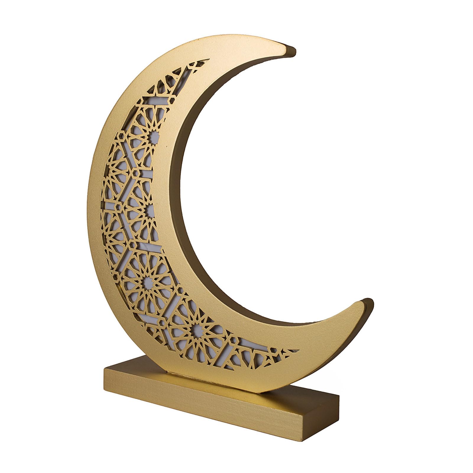 APGLSXY LED Home Decorative Light Moons Shape Muslims Light Desktop Decoration with Soft Glowing Texture for Home Warm Moons Party Lighting