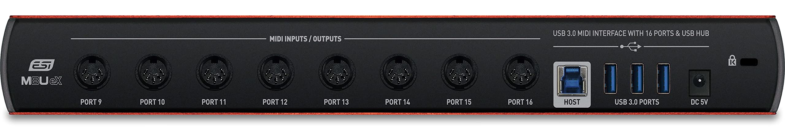 ESI M8U eX | Interface MIDI USB 3.0 16 ports avec hub USB