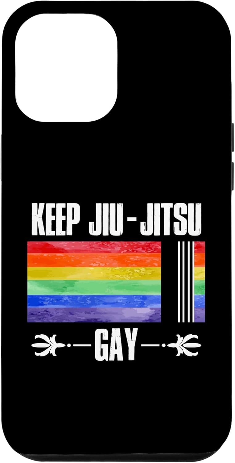 iPhone 12 Pro Max Keep Jiu Jitsu Gay LGBT Pride Month Ally Flag Case Cell Phones