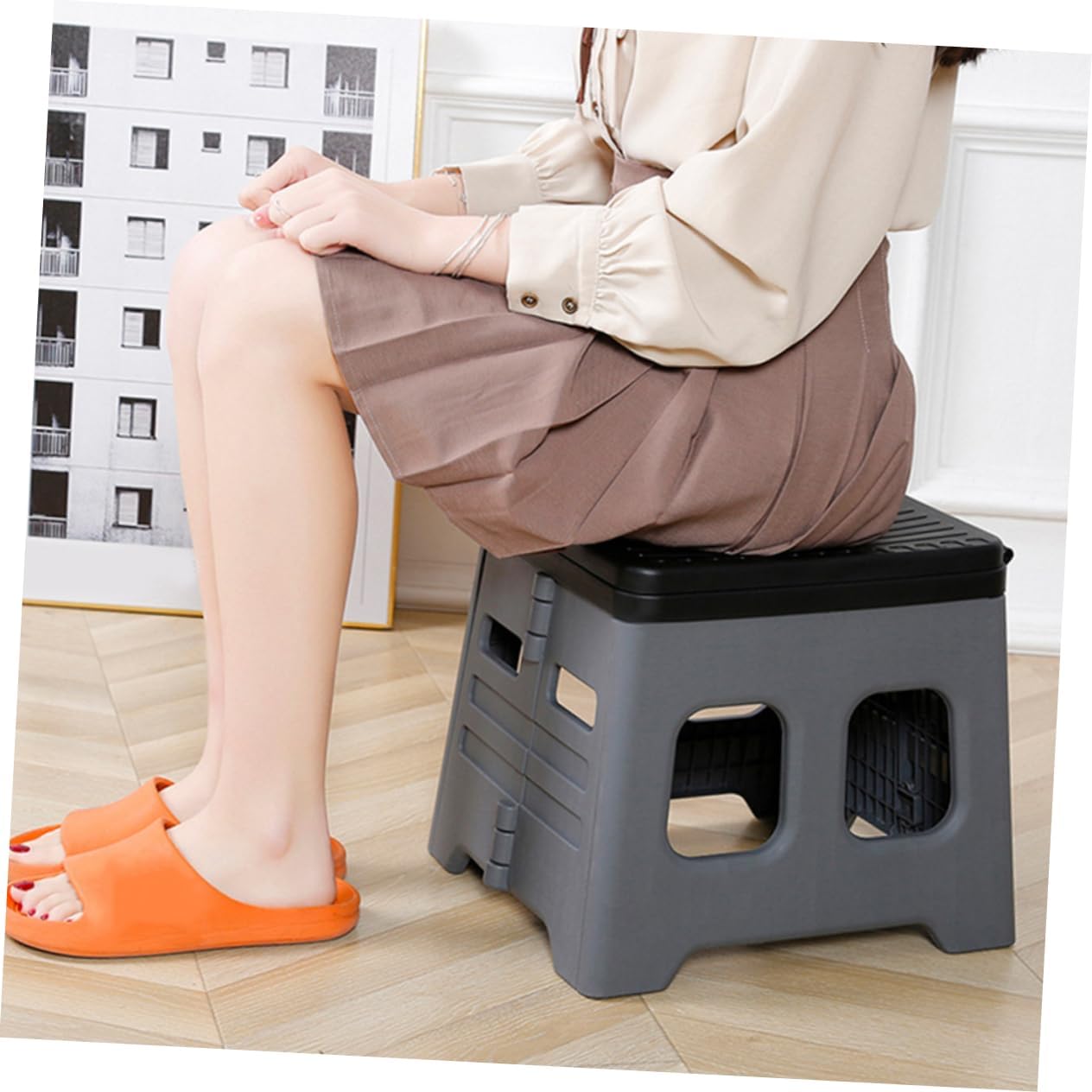 Sosoport Portable Folding Car Toilet Emergency Camping Potty Adult Outdoor Stool