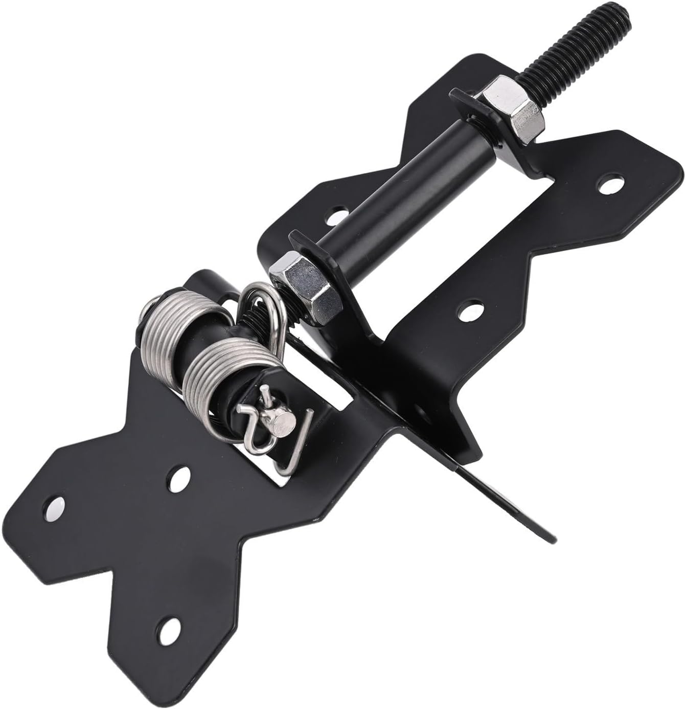 Carbon Steel Self Closing Gate Hinges, Heavy Duty 90 Degree Gate Hardware Hinges for Fences and Barriers