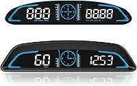 SinoTrack Velocímetro Gps Digital Universal Heads Up Display para Carro Grande Display Lcd de 5,5" Hud com Velocidade Mph Alerta de Condução Fatigado Medidor de Viagem de Alarme de Excesso de Velocida