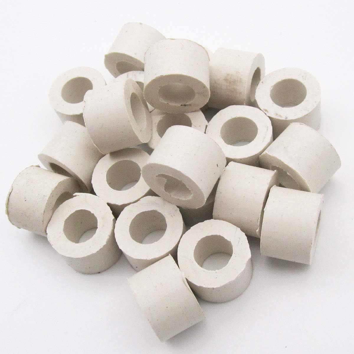 CKPSMS Brand - 50PCS#EF0644020000 White Cushion Ring Bushing Compatible with Tajima SWF Feiya and Other Chinese Embroidery Machine (Height 8MM)