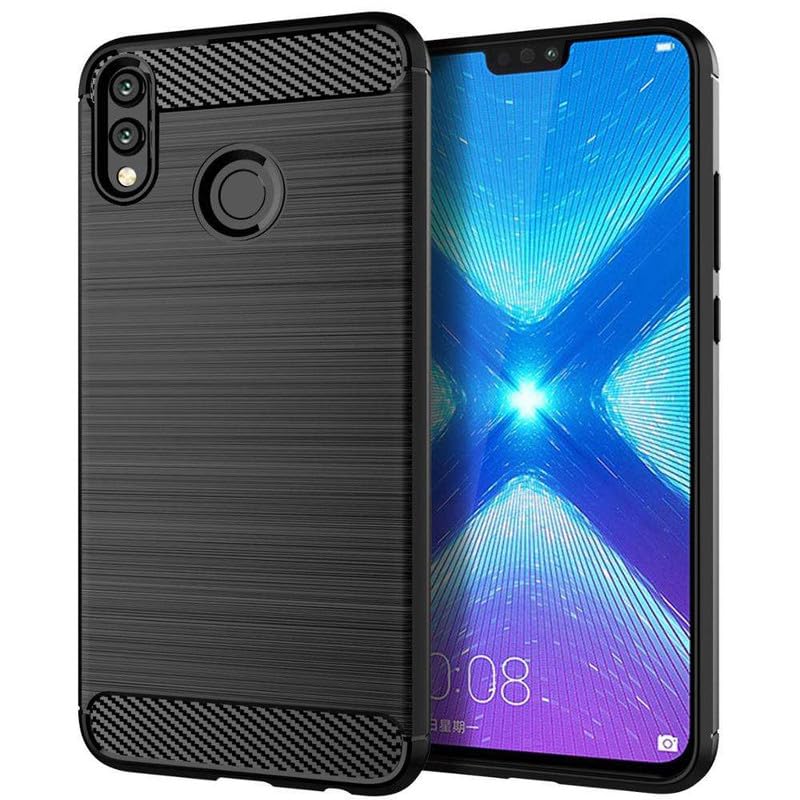 Image of Hybrid Carbon Fiber Back Case for Honor 8X (Black)