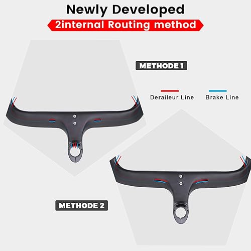 Miniatura 10 de RXL SL Barras de bicicleta de carretera de fibra de carbono con manillar integrado de vástago integrado, manillar de bicicleta de carretera de