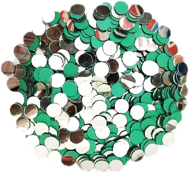 Mirror for EMBROIDERYWORKS in CHURIDHAR,Blouses,DHUPPATTA,Size 1.4.cm,Color Silver,100 PCS