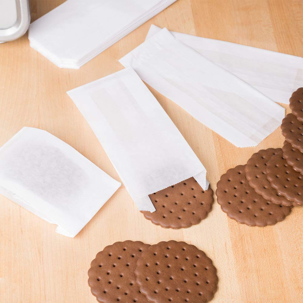 A1 Bakery Supplies 1/2 LB Size Glassine Paper Bags 100 Pack