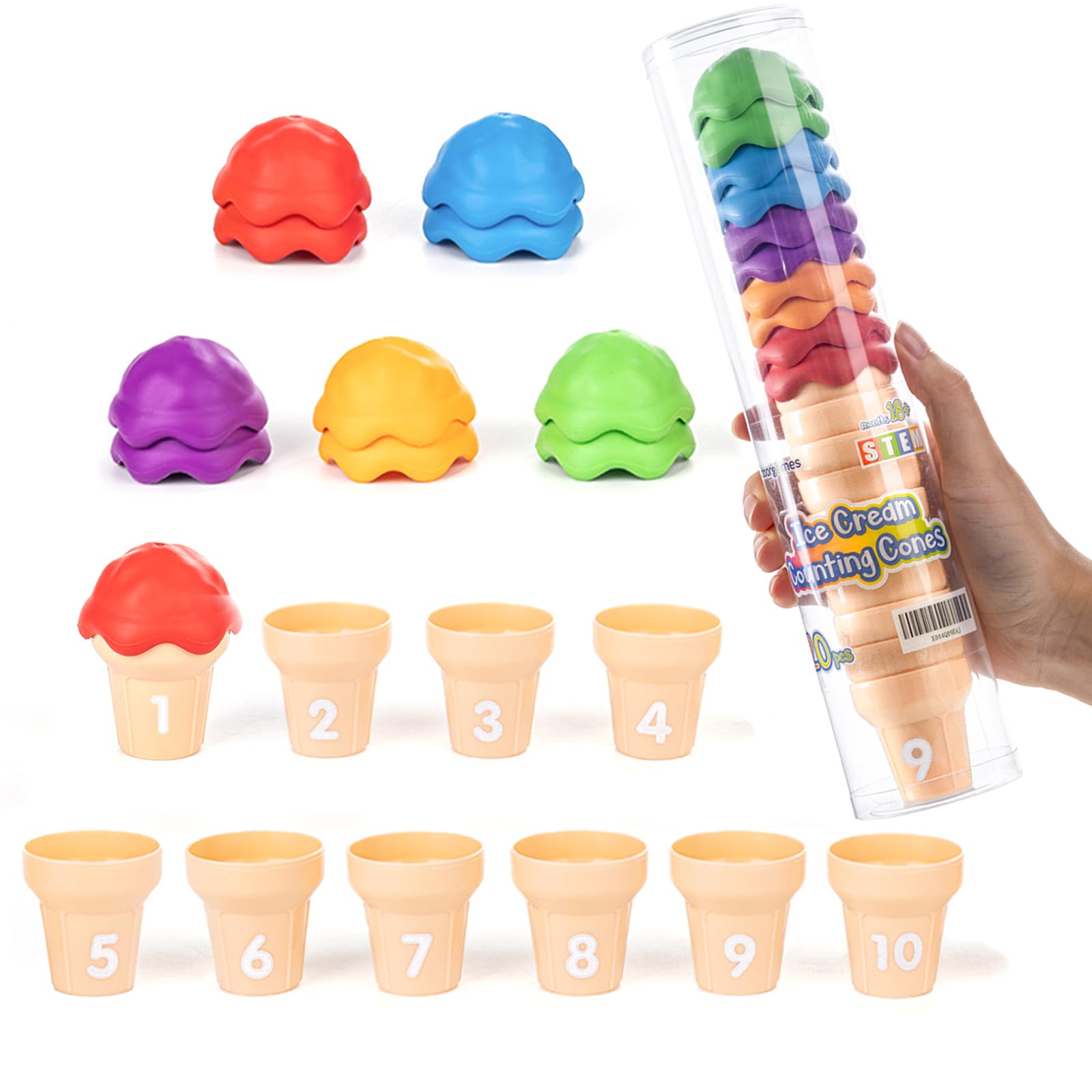 nabe190 CREMATORY / ILLUSIONS＋3枚 Amazon.com: Odoorgames Ice Cream Counting Cones 1-10 – Number
