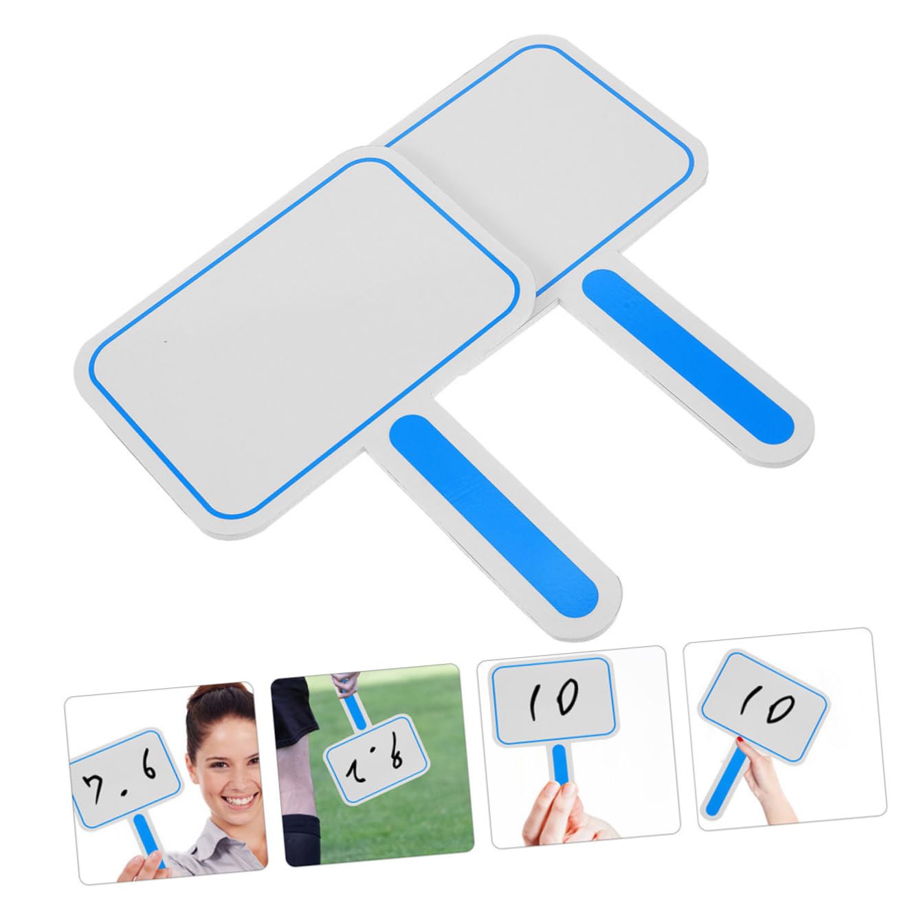 4 Tableros Portátiles Cara Paletas y Almohadillas Acolchadas, Material de Espuma, Excelente Textura y Tacto Delicado para Eventos Deportivos