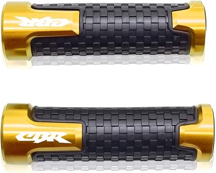 7/8" 22mm Motorcycle Handlebar Grip for H-onda CBR60F CBR125R CBR150R CBR250R CBR400 NC23 NC29 CBR600 F2 F3 F4 F4i CBR600RR CBR900RR CBR954RR CBR1000RR Gold