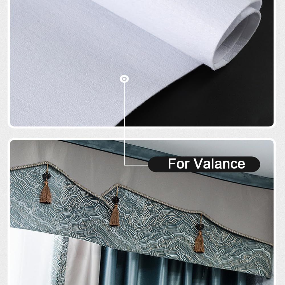 DBOO Interfaccia, termoadesivo termoadesivo in pile, 2 m x 1 m, peso medio, unilaterale, termoadesivo in schiuma, stabilizzatore per borse, tende, abbigliamento e decorazioni per la casa