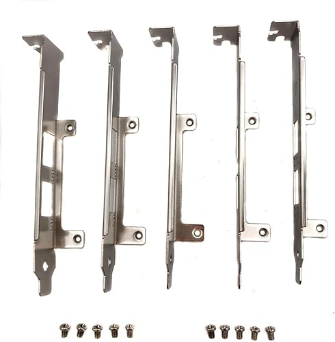 Miniatura 2 de 5 soportes genéricos de altura completa con tornillos de repuesto para Intel E10G42BTDA X520-DA2 E10G42BFSR X520-SR2 X520-LR2 X710-DA2 JL82599ES