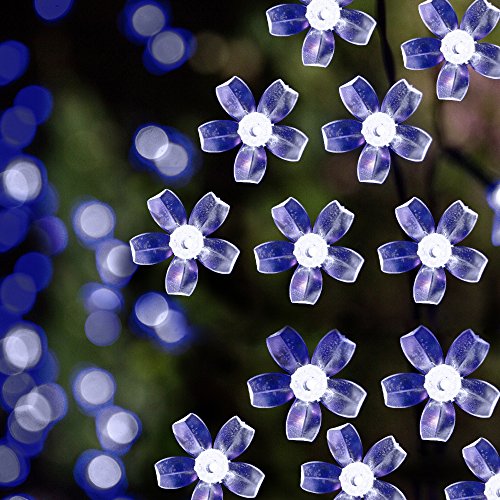 PwrSun LED Solar Party String Lights with Auto Sensor, 100 Twinkling Outside Icicle Lights, Christmas Fairy Indoor Outdoor Starry Lights, Waterproof, 39.1 Feet Long