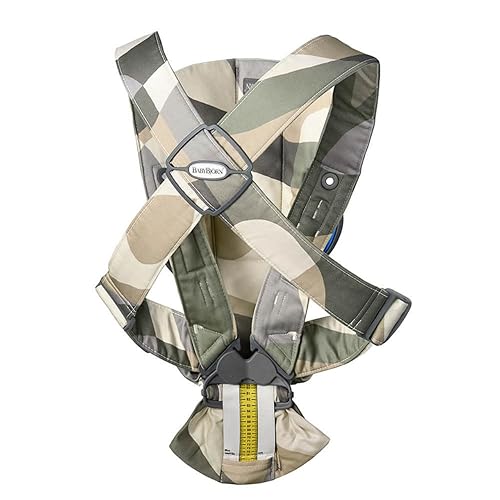 Miniatura 3 de BabyBjörn Portabebés Mini, algodón (1 unidad (paquete de 1), caquiverde