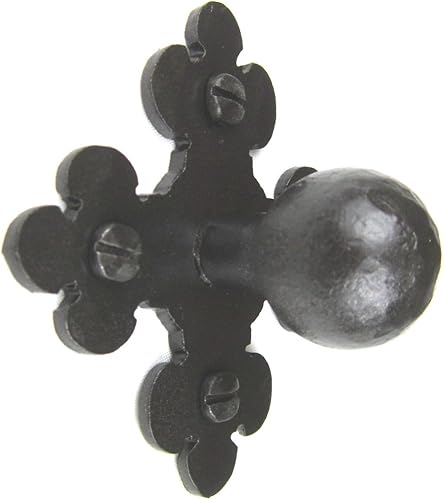 Perilla de gabinete de hierro forjado Club de estilo rústico español HK20 (bronce)