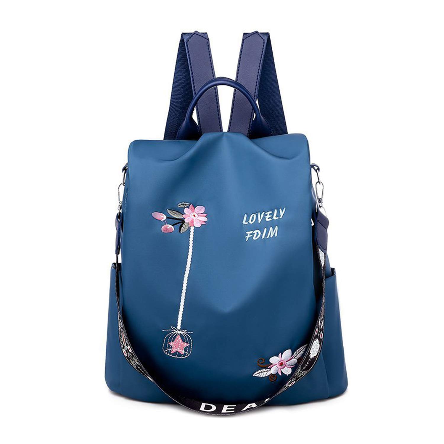 FANDARE 3 in 1 rugzak vrouwen handtas meisjes school schoudertas anti- diefstal casual dagrugzakken lichtgewicht rugzak voor outdoor reizen school campus winkelen waterdicht polyester, Kleurrijk, L