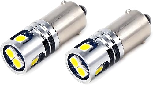 Phinlion 400LM Super Bright 3030 5-SMD BA9 BA9S 53 57 1895 64111 Bombilla LED de coche 12V 24V 6000K Xenón blanco Phinlion 400LM Super Bright 3030 5-SMD BA9 BA9S 53 57 1895 64111 Bombilla LED de coche 12V 24V 6000K Xenón blanco