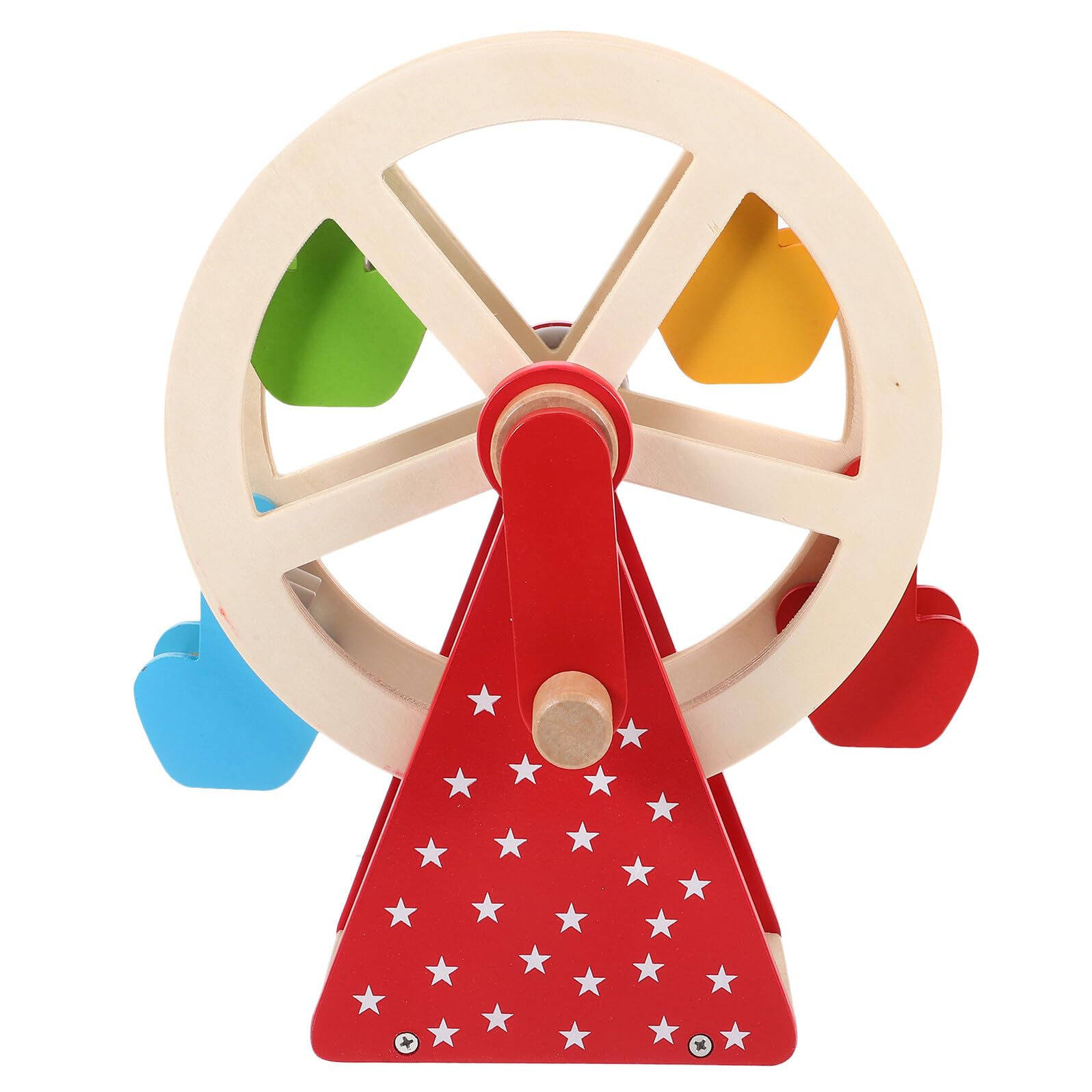 Juguete de Educación Temprana para Niños Rotación Manual de Madera, Diseño Divertido y Atractivo Desarrollo y Juego Interactivo en Familia Color Aleatorio