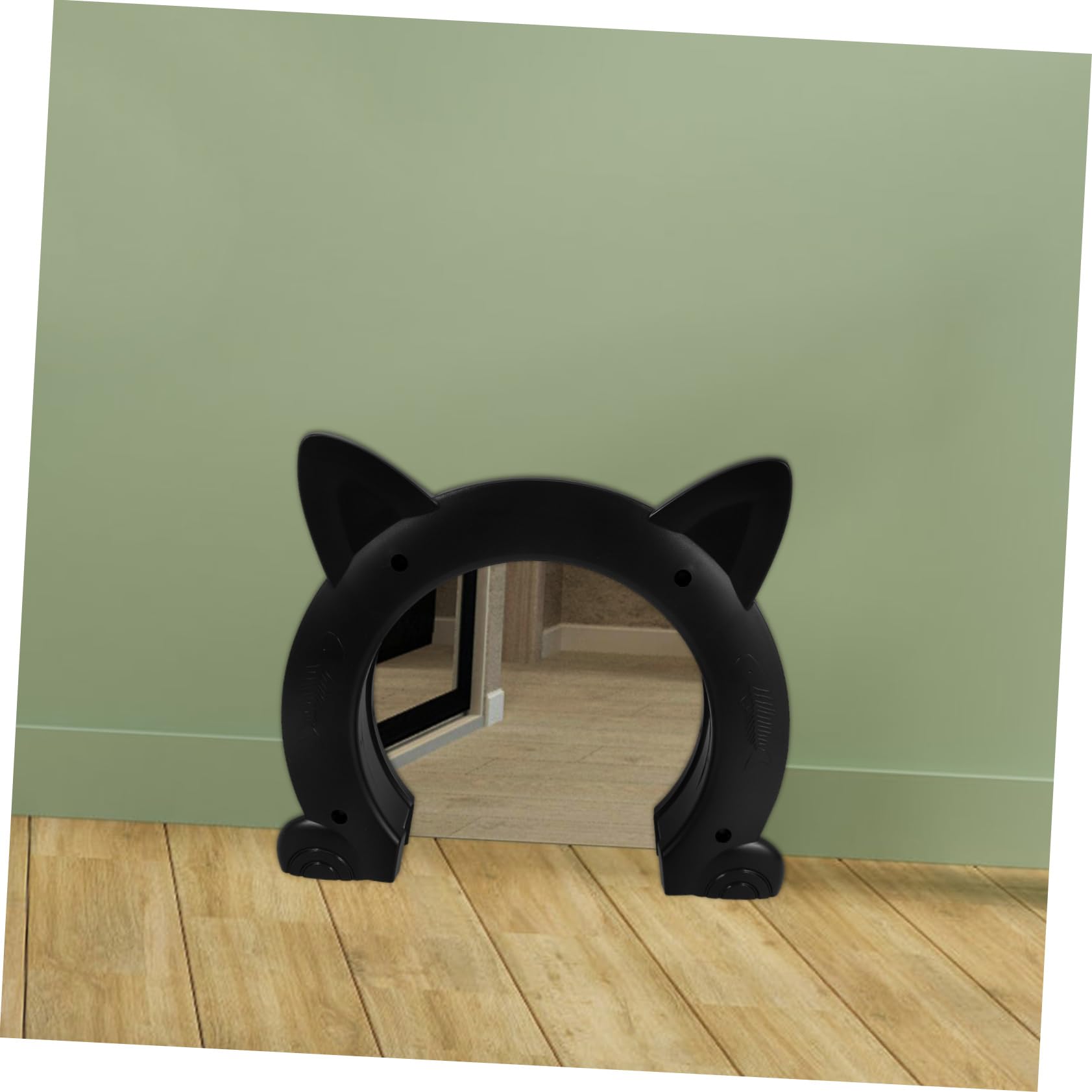 UPKOCH Katzenklappe für Innenbereich Haustiertür Katzenklappe aus Kunststoff Türhalterungen Katzenförmige Tür für Katzen und Kleine Hunde