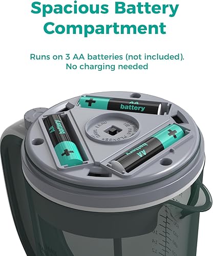 Miniatura 4 de Jarra mezcladora eléctrica de fórmula para bebés, fabricante rápido de fórmula para bebés con boquilla de goteo y tapa de bloqueo, mezcla motorizada