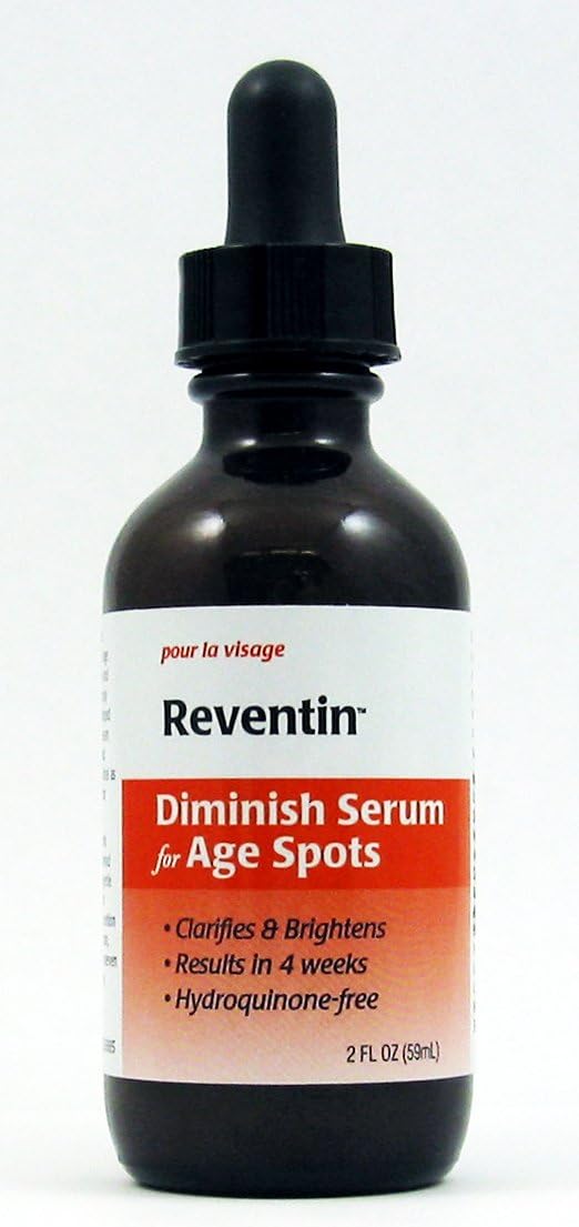 Reventin Diminish Serum for Age Spots, Sun Spots, Liver Spots and Blotchy Dry Skin. Fast Results. 2oz.