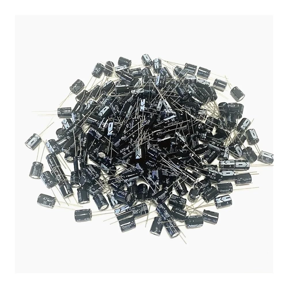 20-1000pcs 50V 35V 25V 16V 10V Electrolytic Capacitor 0.1UF 1UF 4.7UF 10UF 22UF 47UF 100UF 220UF 470UF 1000UF 2200UF 4700UF AUOQKQUT(16V 4700UF 200PCS)