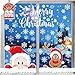 CheChury Navidad Pegatina de Pared Tienda De Ventana Pegatinas De Pared Decoració De Navidad Copos De Nieve Pared Decoración Pegatina de Pared Copo de Nieve Alce Decoración Navidad Lindo Santa Claus