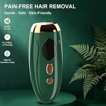 Laser Hair Removal Device Featuring IPL Technology, Supporting 999,999 Flashes and 5 Energy Levels,Suitable for the Area Around the Lips, the Bikini line,Body use, for Both Men and Women