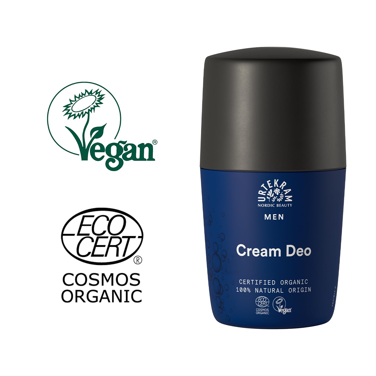 Urtekram Cream Dezodorant, Szary, 50 ml