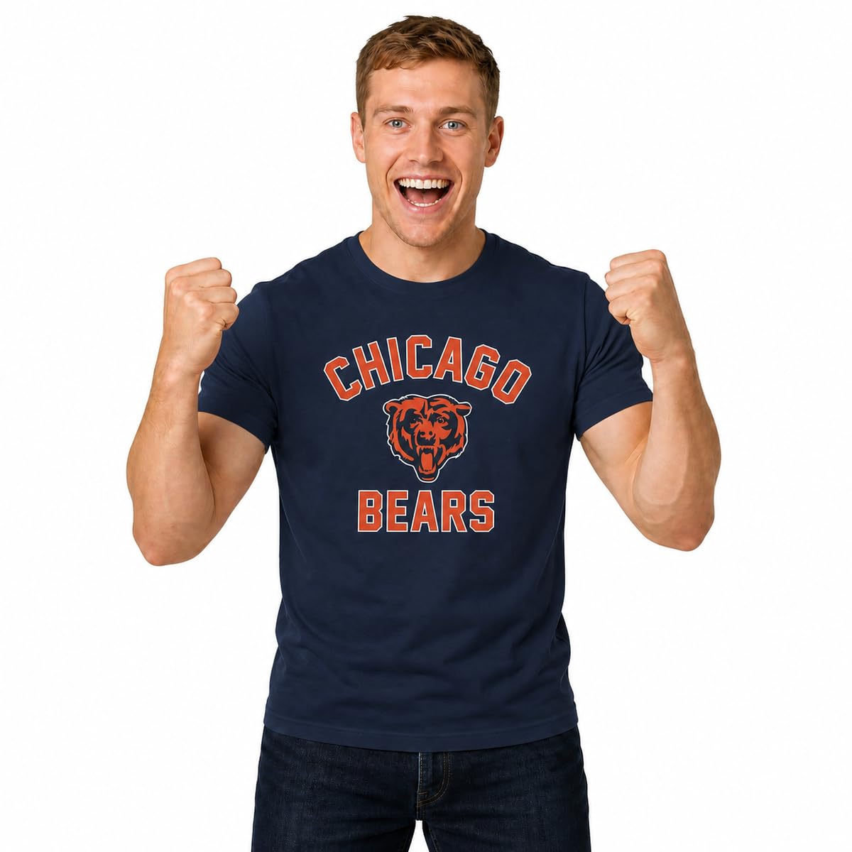 NFL Gameday Cotton Blend T-Shirt for Men and Women - Licensed | Officially licensed NFL gameday cotton blend tee with thermal print team graphics - tagless fit S to 5XL