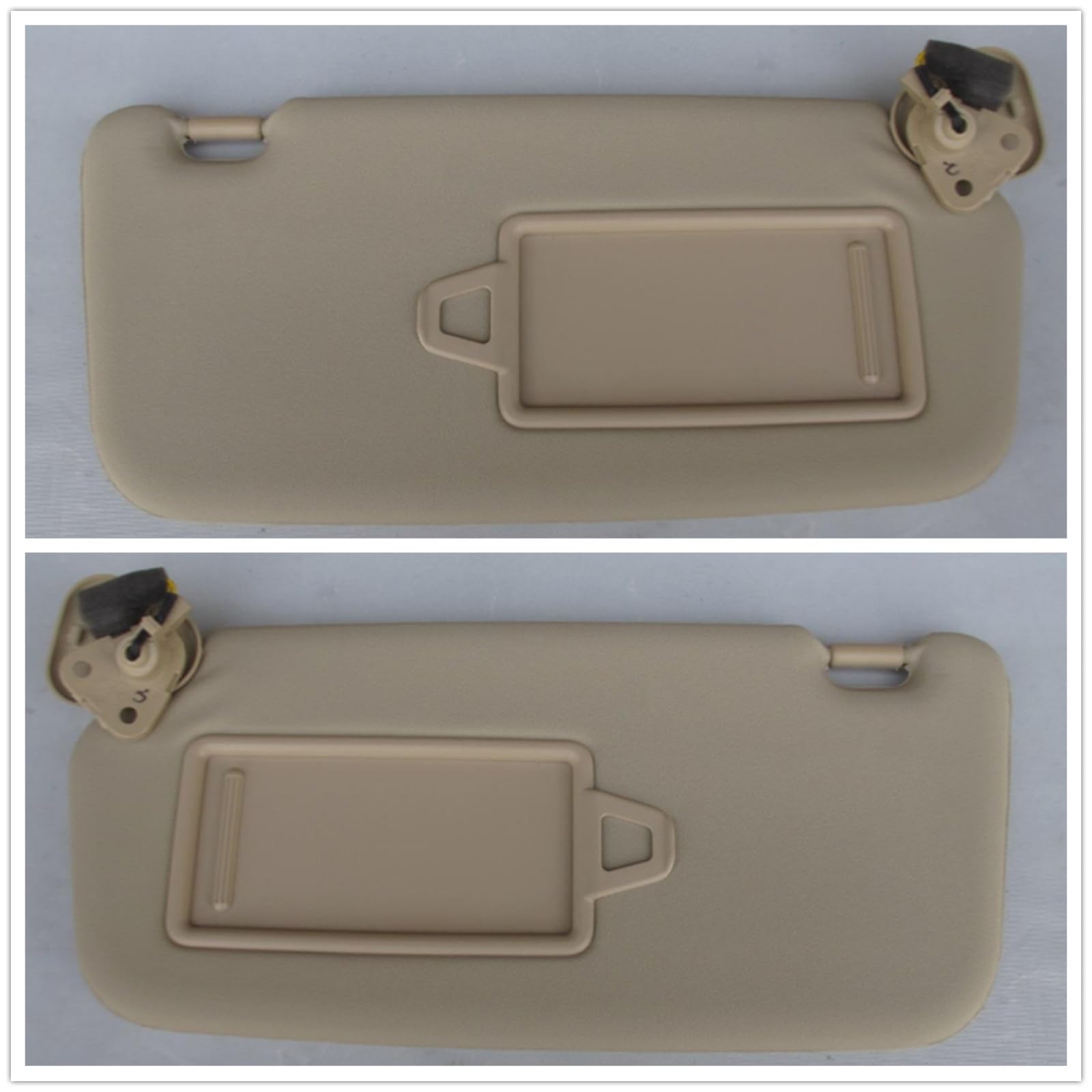 A-Premium Sun Visor For Hyundai Sonata 2005-2008 - Beige, W/ Mirror & Sliding Extender - View #8