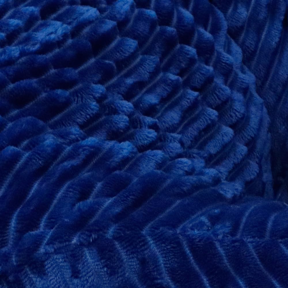 Bezug ohne Füllstoff Sitzsackbezug Sitzsäcke Stuhl ohne Füllung Stofftieraufbewahrung waschbar weicher Plüsch Sofabezug (Blau, X-Large)