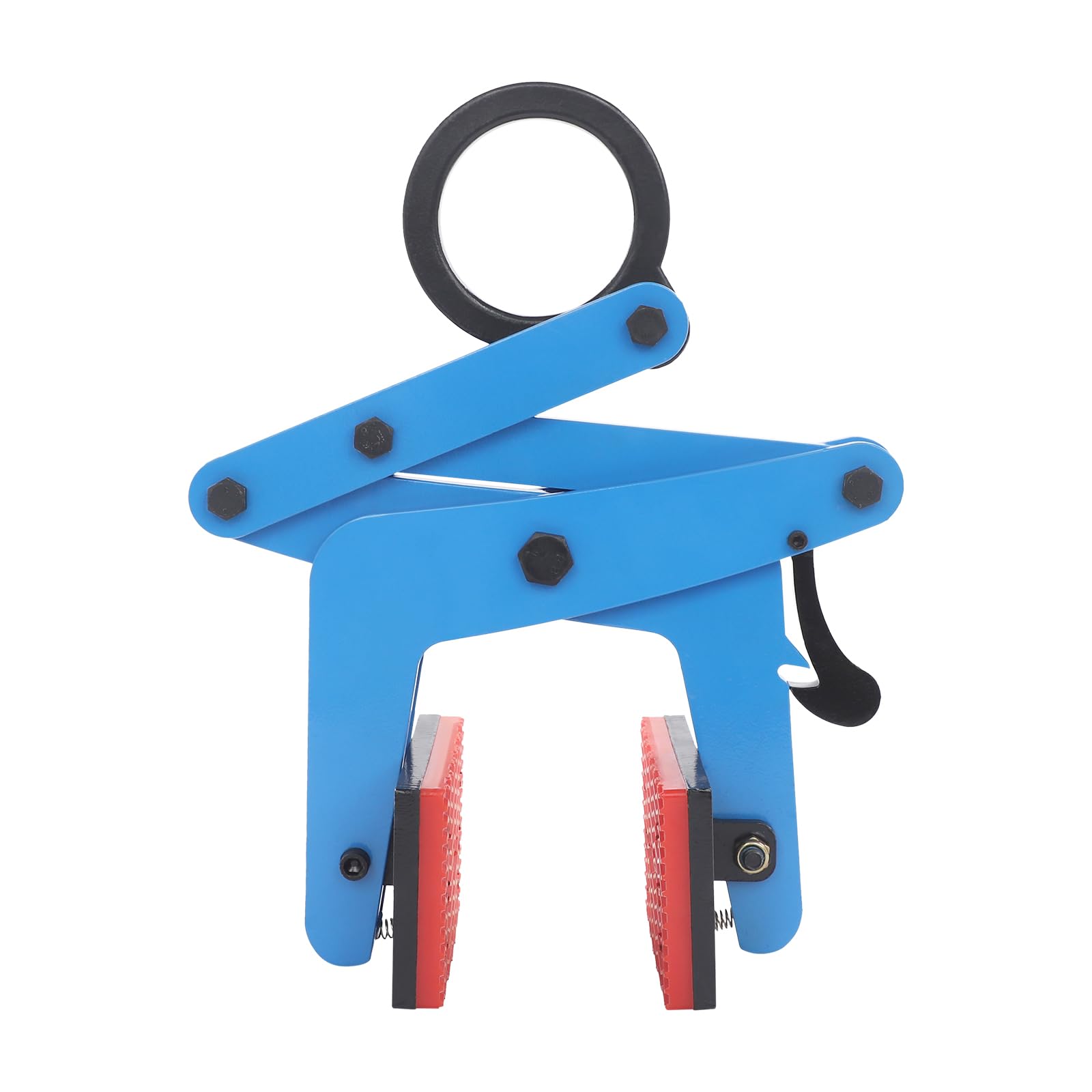 Bordsteinzange Hebeklammer 390KG Schwerlast Steinhebegeräte Öffnungsgröße: 3-8.5cm (Blau)