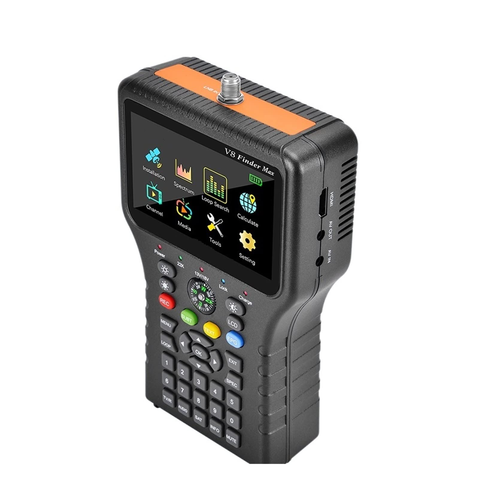V8 Finder Max Satellite DVB-S/S2/S2X MPEG-2/4 H.264/H.265 1080P Ricevitore segnale satellitare TV Decodificatore del ricevitore