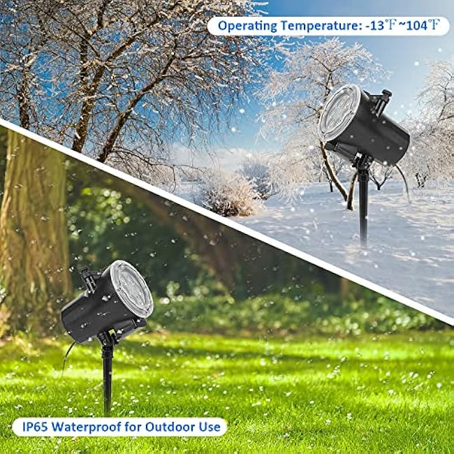 Holiday Projector Light, Syslux Halloween Christmas Projector Lights 16 HD Slides LED Waterproof Light Outdoor Indoor Lights with Remote Control for Party Garden Halloween Xmas Holiday Landscape Decor