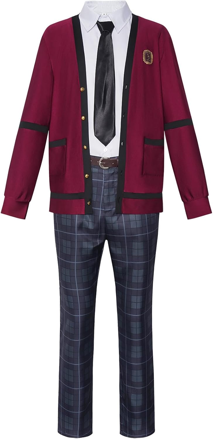 Men Japanese Women Uniform Suit Cosplay Costume Men Boy Red School Uniform Pants Halloween Outfits