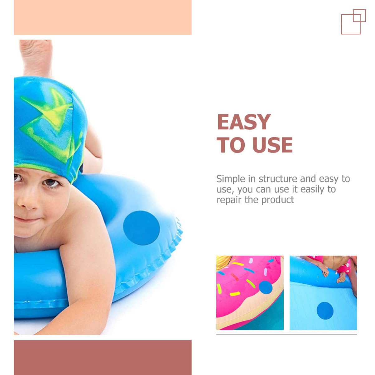 TOYANDONA 4 Sätze Selbstklebende PVC Reparaturpatches Für Aufblasbare Boote Und Langlebig Für Reparatur Von Schwimmringen Und Anderen Aufblasbaren Gegenständen 20 Stück * 4