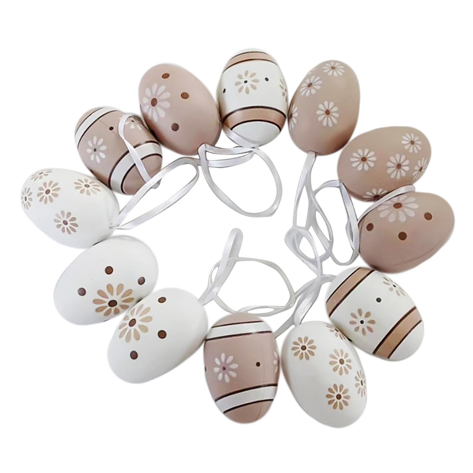 Cydzsra Easter Egg Hanging Ornament Colorful Eggs Pendants For Creative Decorative Projects And Bringing Cheerful Joy To Celebrations Decorative Lightweight Portable Easter Tree